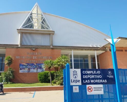pabellón polideportivo lepe iluminación led