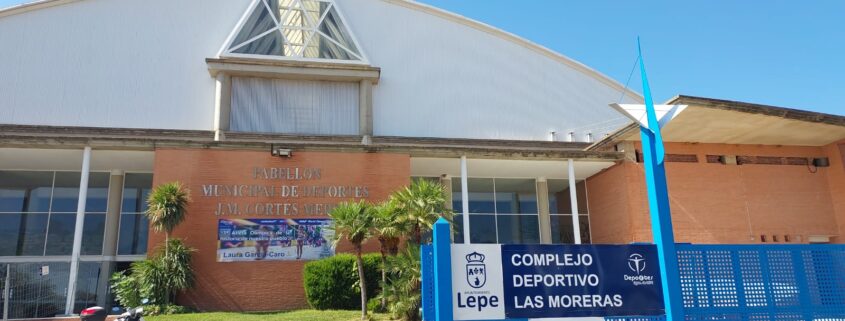 pabellón polideportivo lepe iluminación led